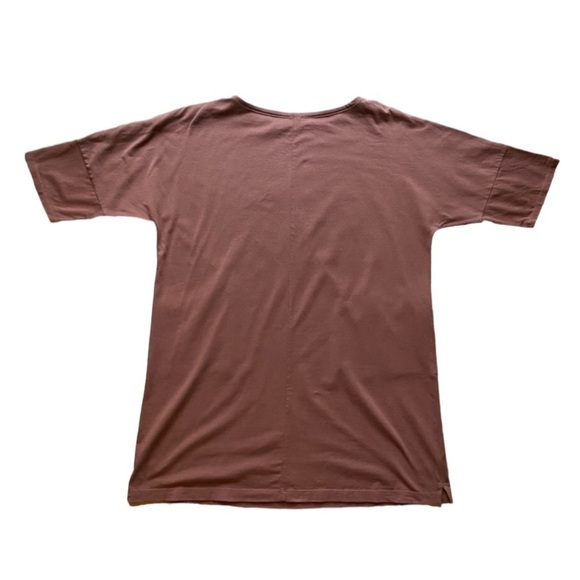 Eileen Fisher Harvest Orange Organic Cotton Stretch Long Tunic - Picture 8 of 11